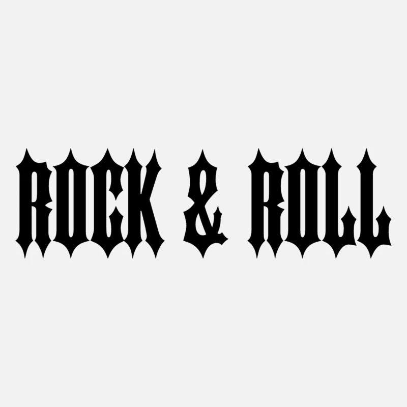 TEXTE NOIR « ROCK & ROLL »