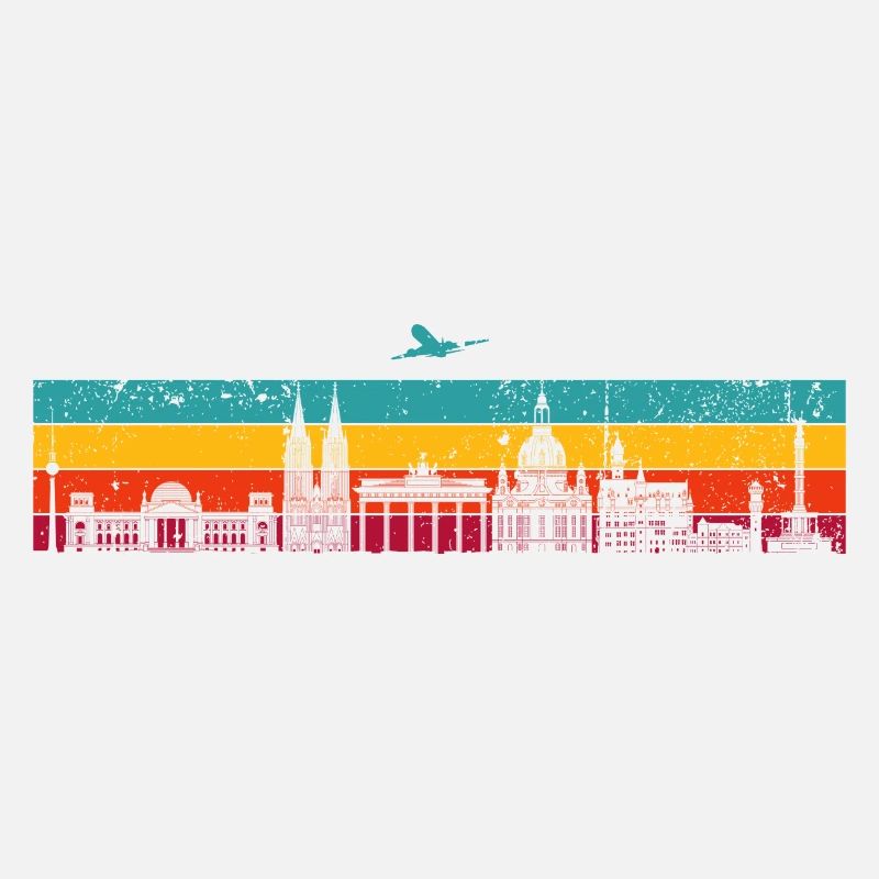Vibrant Skyline Stripes