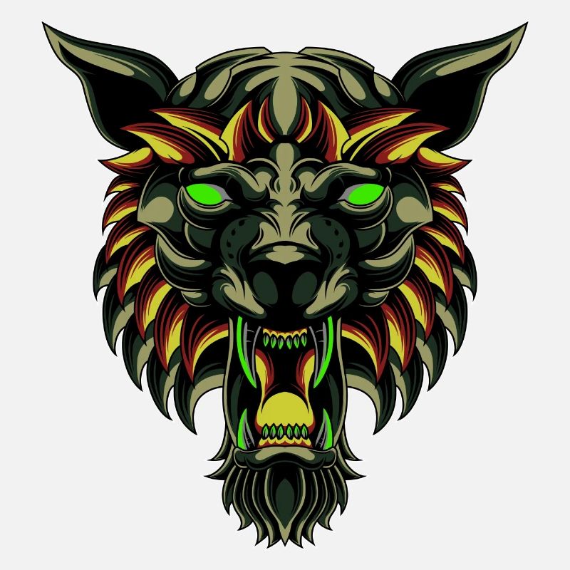 Wolf Tshirt, Wolf Liebhaber Tshirt Werwolf