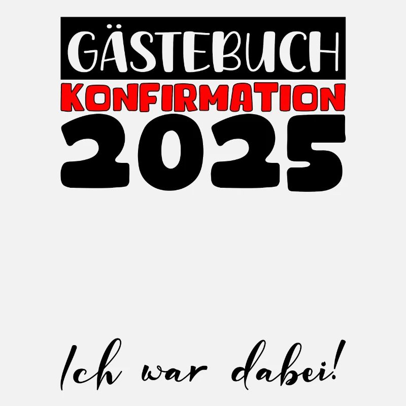 Konfirmation 2025 Gästebuch Deko Mädchen Jungen