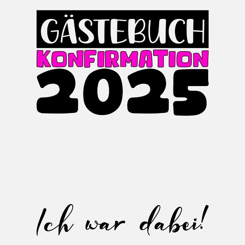 Konfirmation 2025 Gästebuch Deko Mädchen Jungen