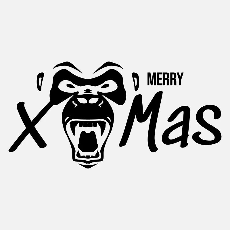 Merry Xmas Gorilla Affe Geschenk