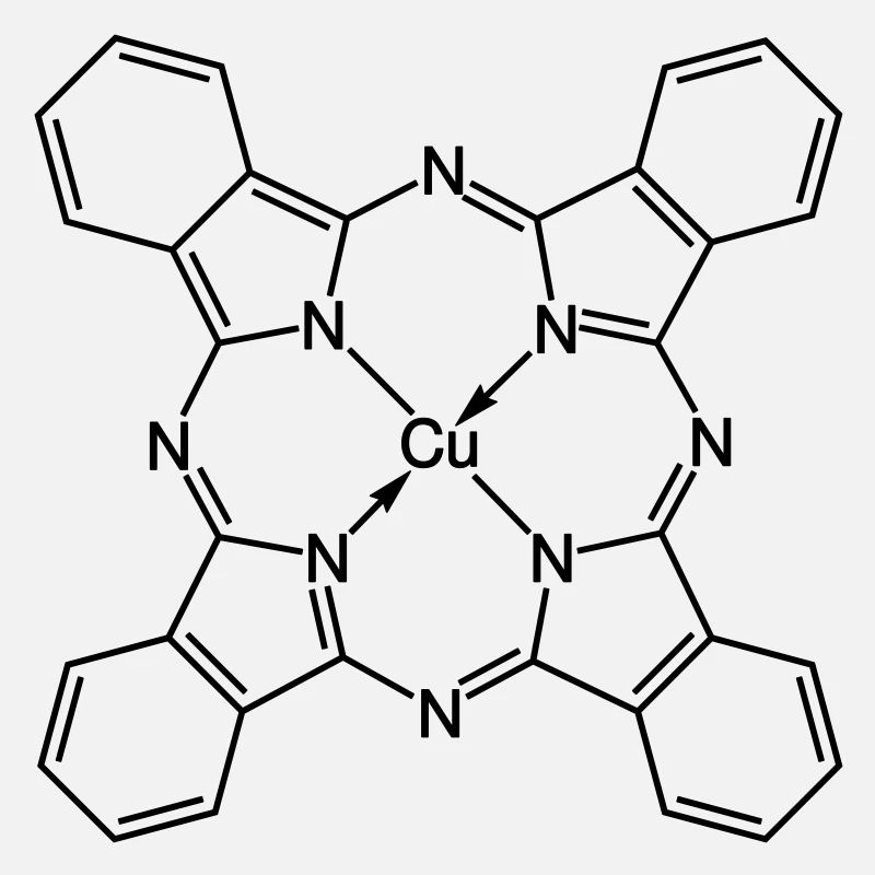 Le bleu de phtalocyanine de cuivre