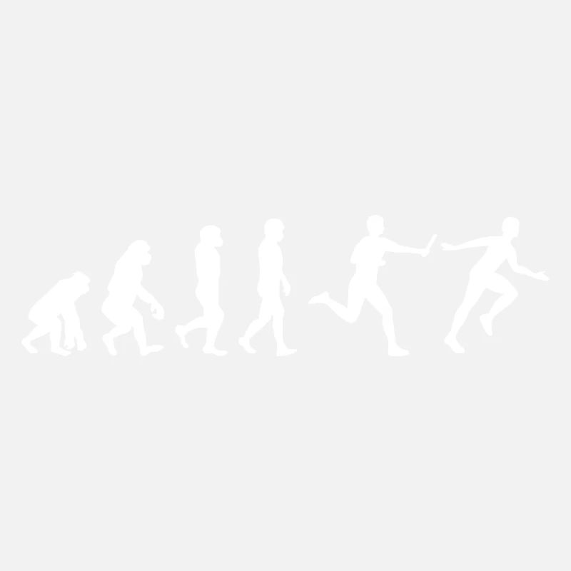 Course de relais athlète athlétisme Evolution