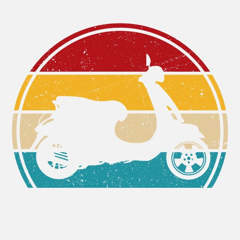 Motorroller Retro rollerfahren scooter moped