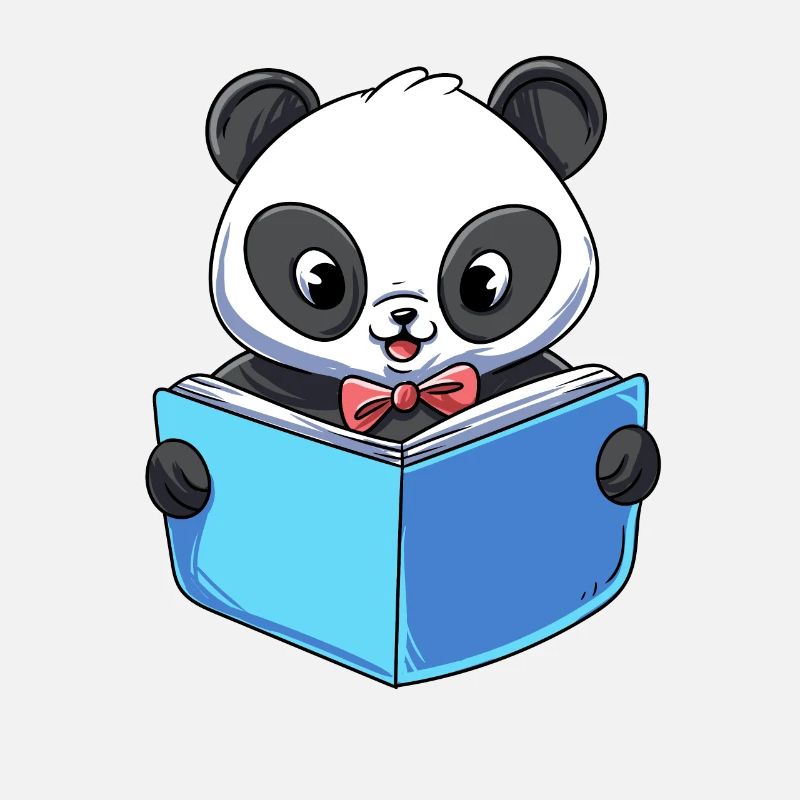 Panda Reading Book