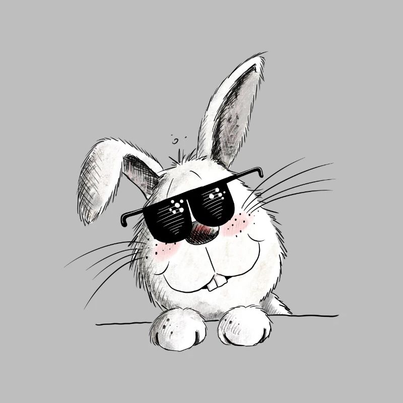 Cool rabbit with sunglasses rabbit motif rabbit