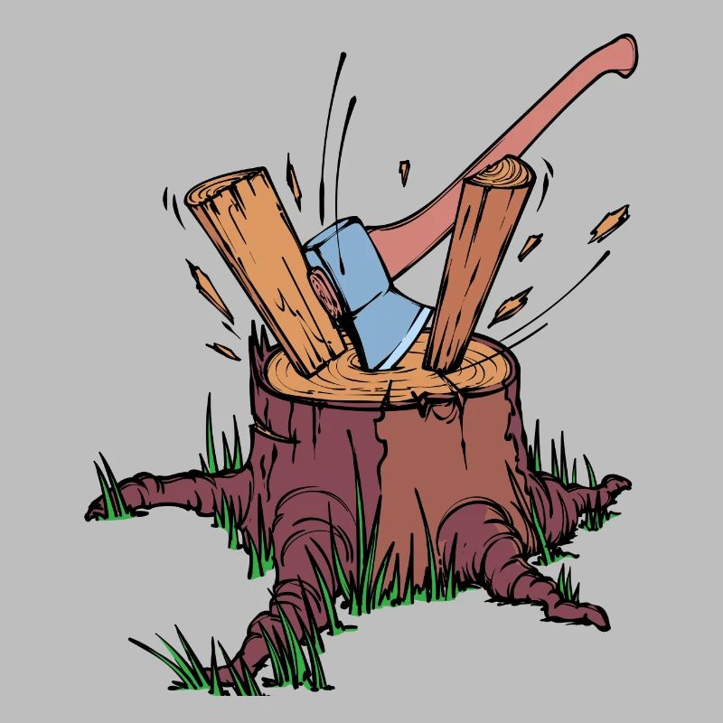 Tree Cutter Axe Wood Lumberjack Forestry Work