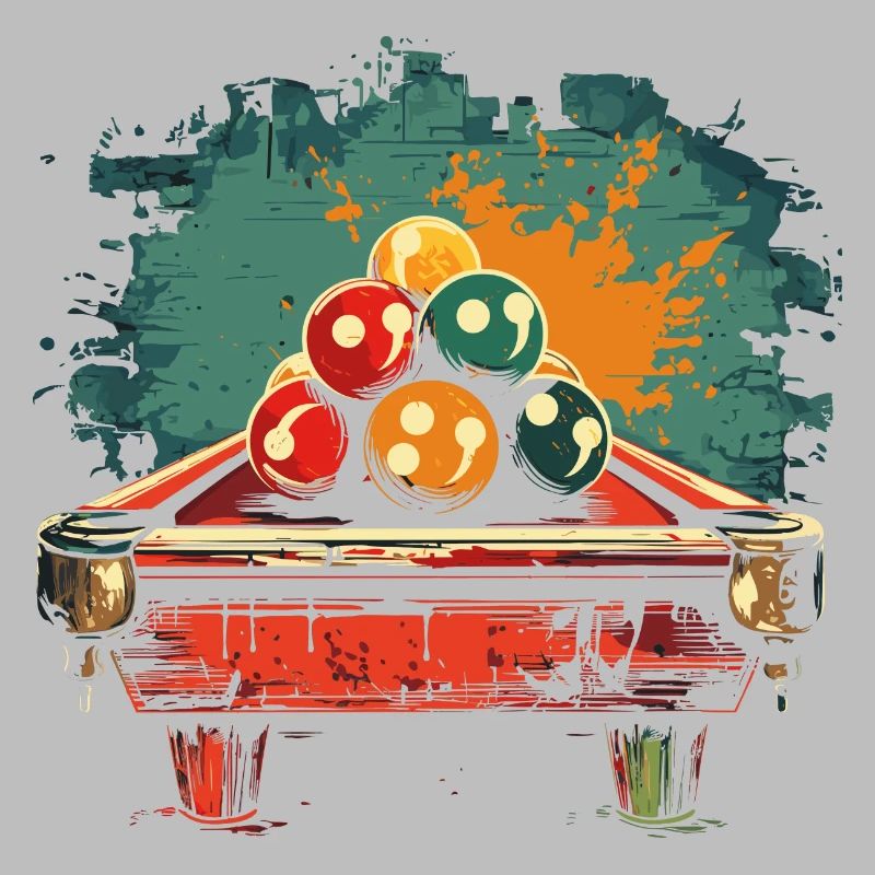 Billiard Comic Style