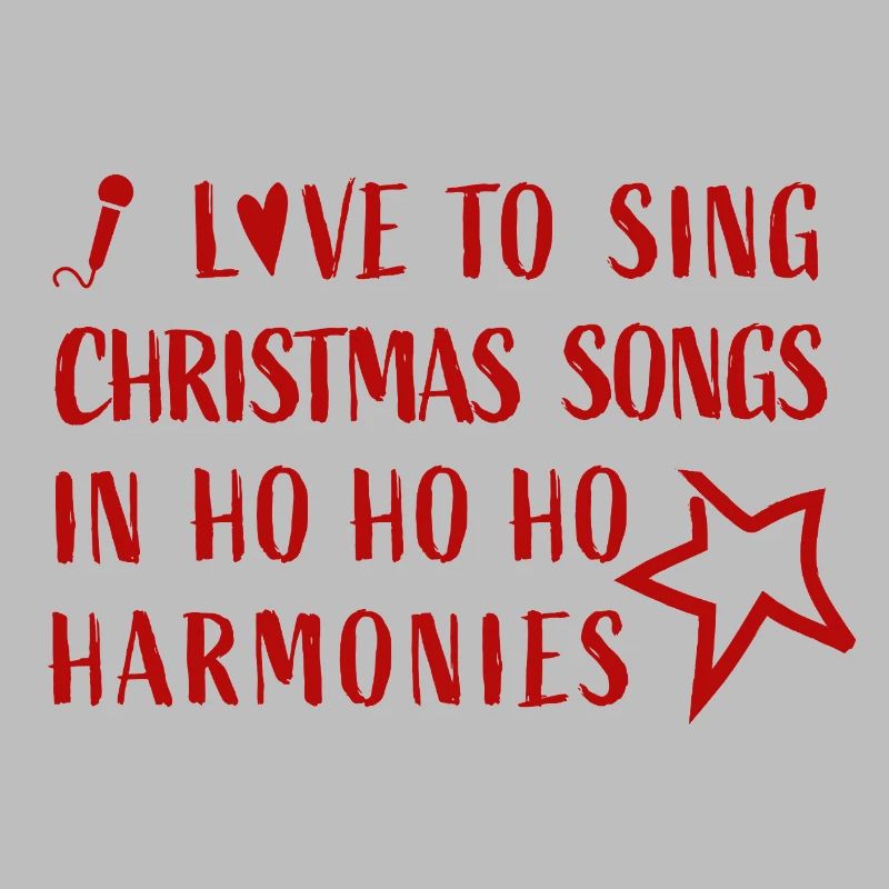J’adore chanter des chansons de Noël dans des harmonies Hohoho