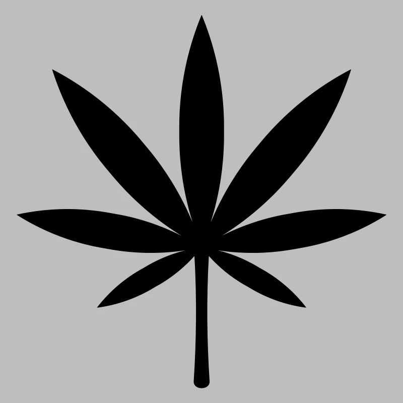 Cannabis / Marijuana / Hemp Leaf (Black)