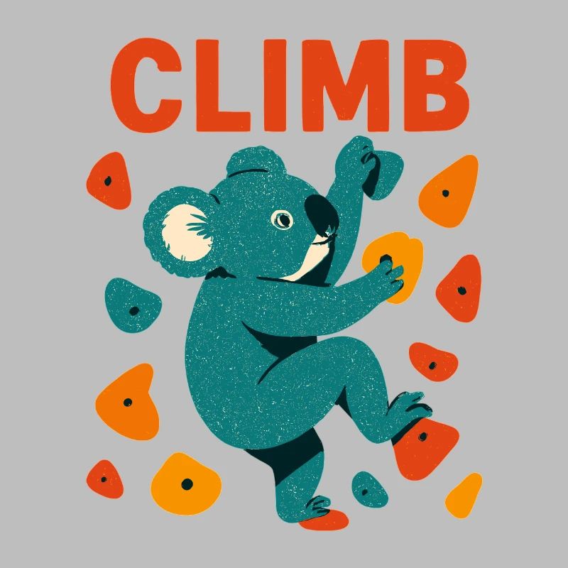 Bouldern Koala Koalabär Aufstieg Klettern Geschenk