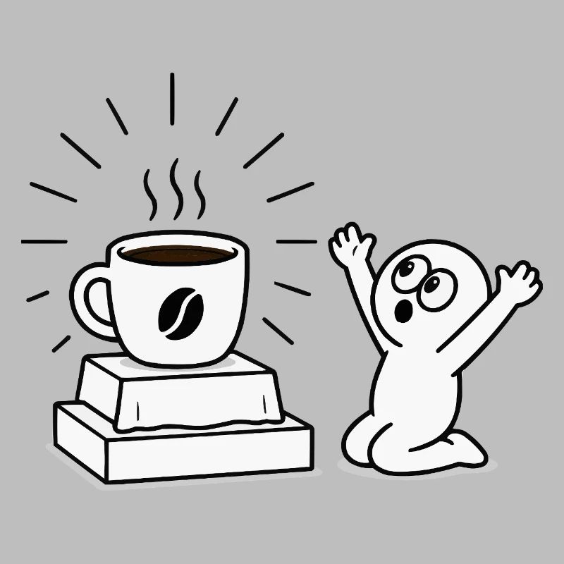 Coffee Mug Joy Conception de la bande dessinée