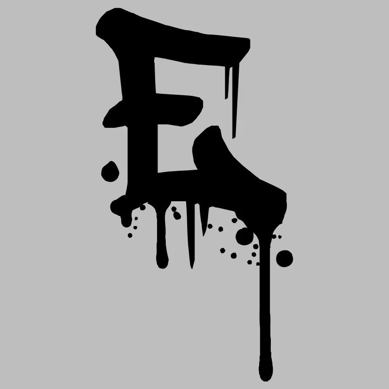Graffiti E tombe jet de sang Farbklex