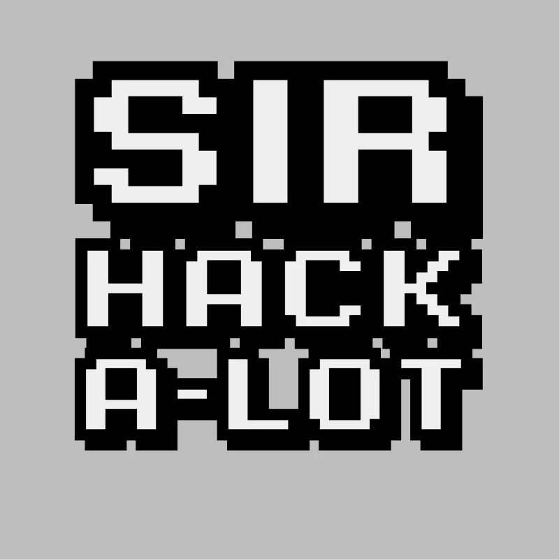 Computer hacken und Pixel-Kunst Sir Hack A Lot