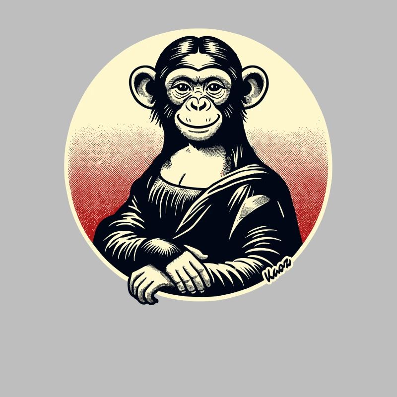 Mona Monkey – Playful Monkey Motif