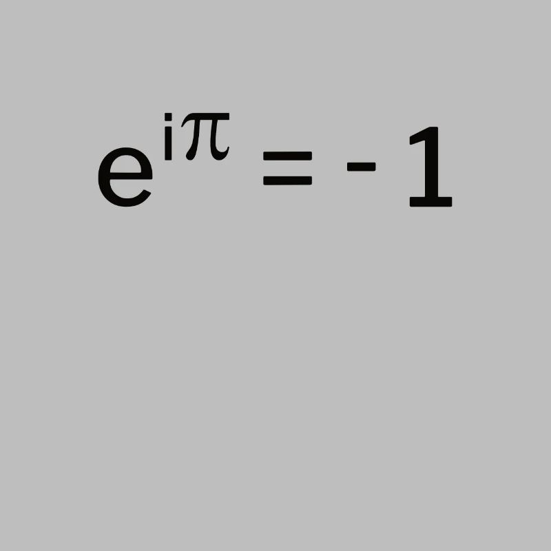 e^i pi + = -1 - Eulersche Identität Geschenkidee