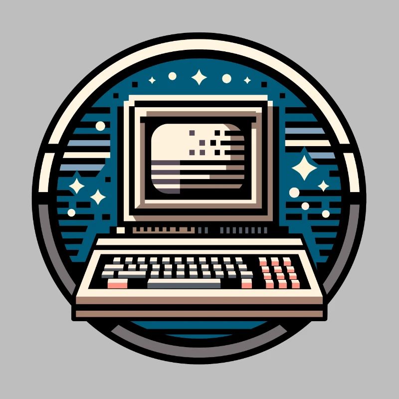 8-bits Computer Small Logo