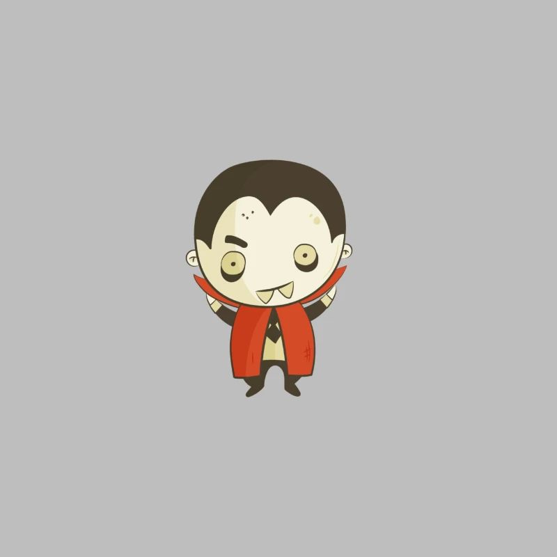 Dessin animé Vampire Dracula mignon – Conception d’Halloween