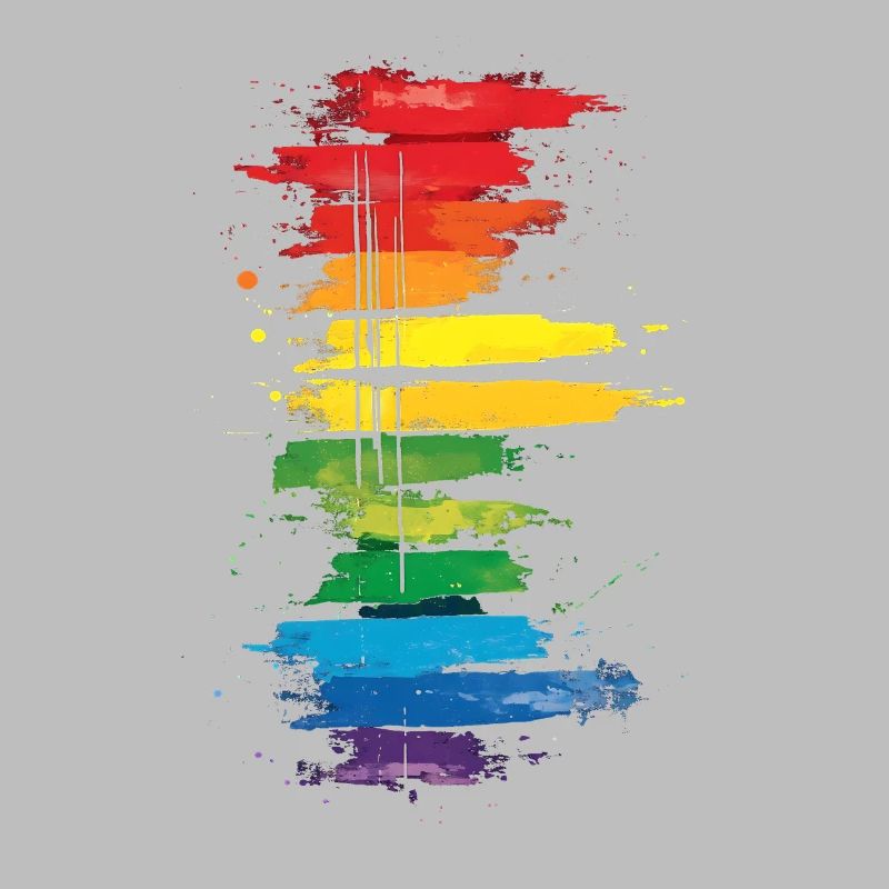 Subtil et cool Dripping Pride drapeau arc en ciel Design