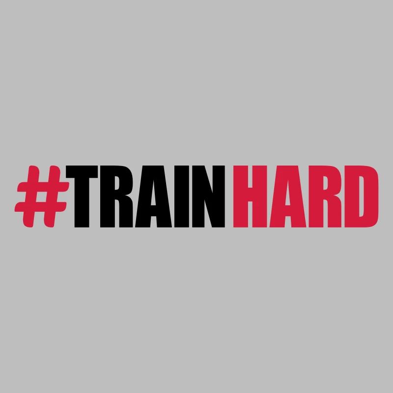 cool design texte haltère train dur formation main
