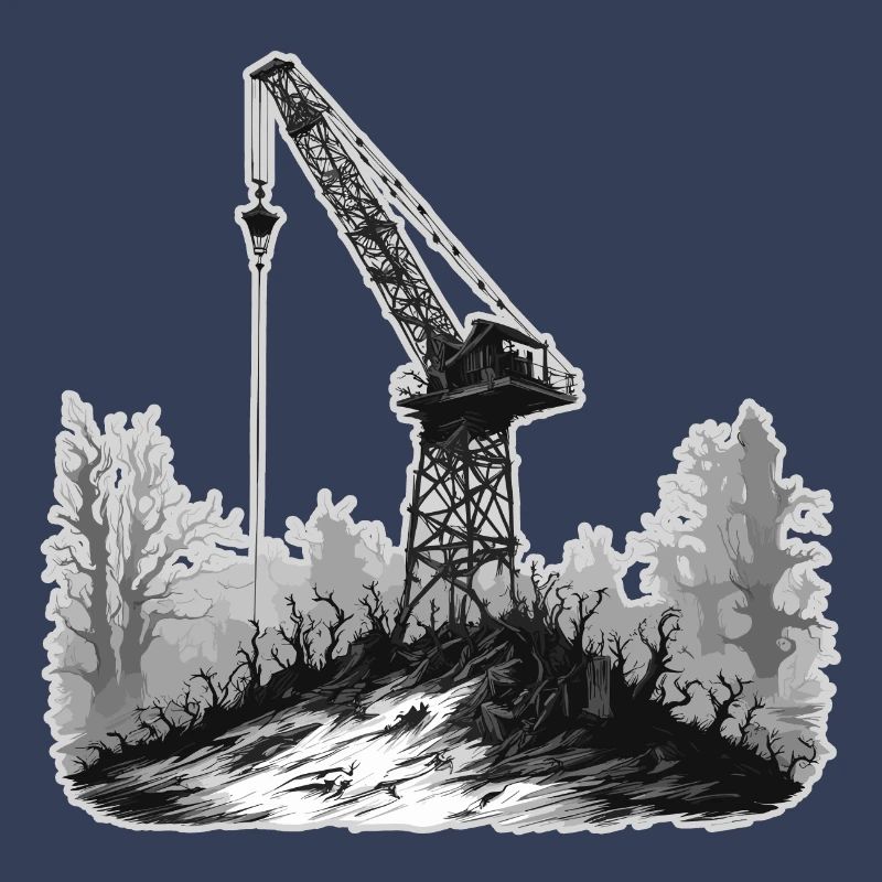 Crane / construction site / winch / crane system