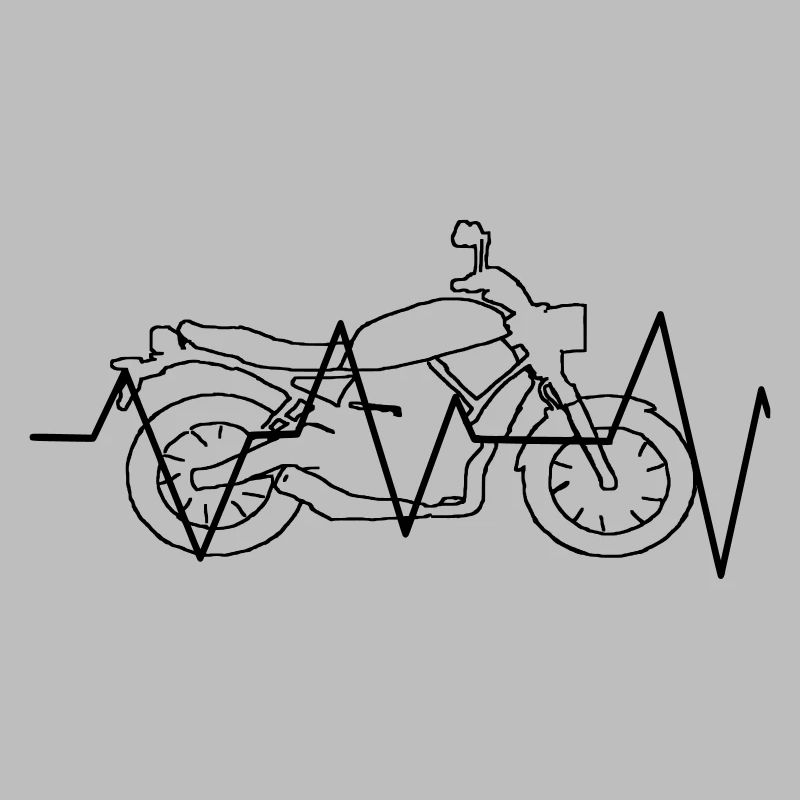 Motorrad Herzfrequenz Geschenk Geschenkidee