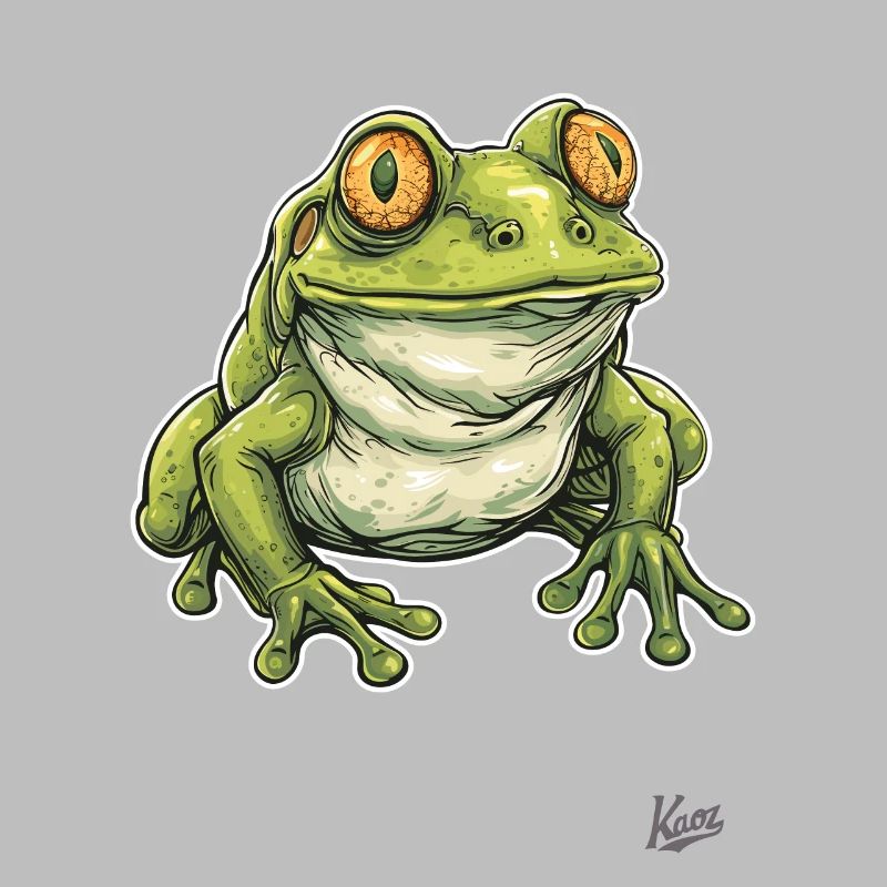 Cute Fat Chubby Frog