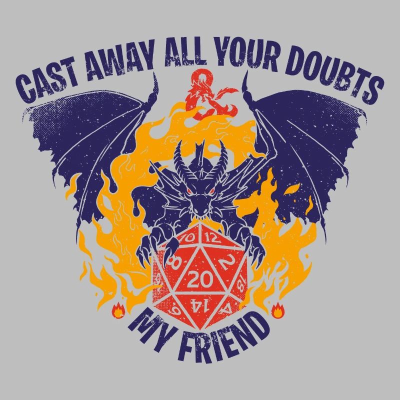 Dungeons And Dragons Hellfire Dragon And D20 Cube
