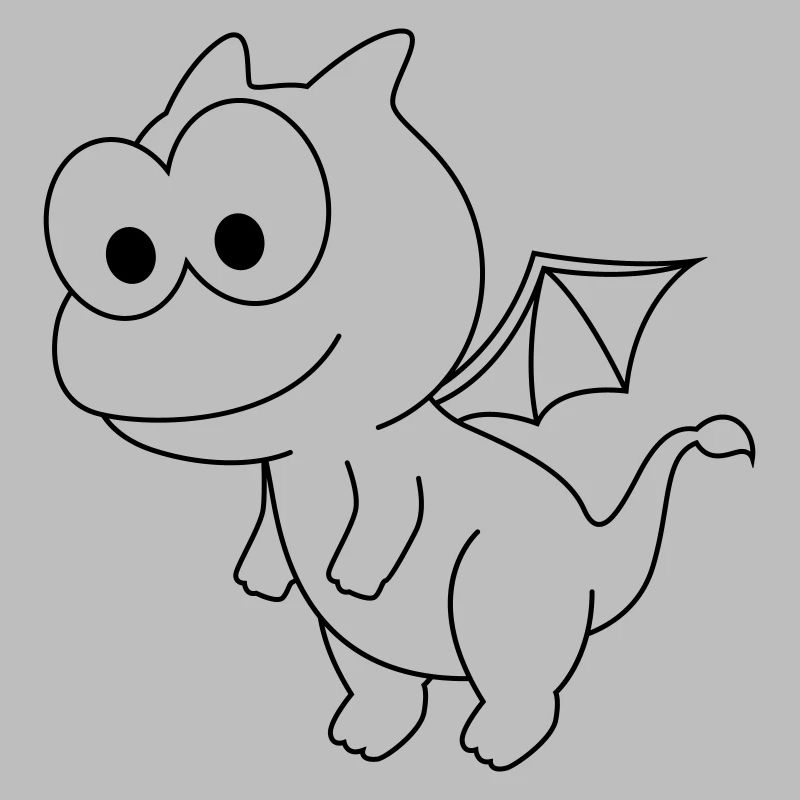 Drache Comic Tier
