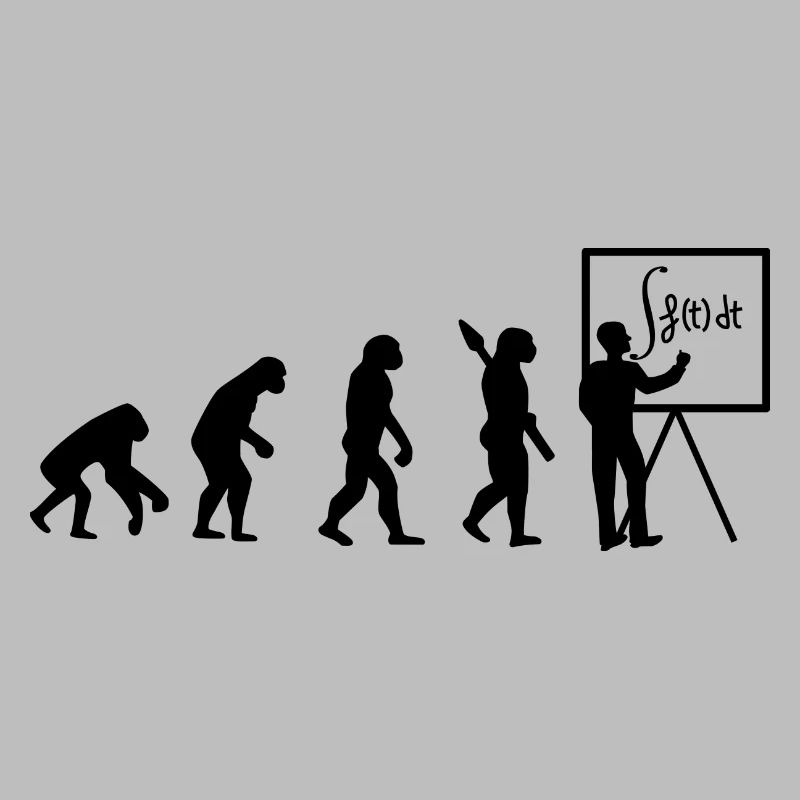 Evolution leads to math