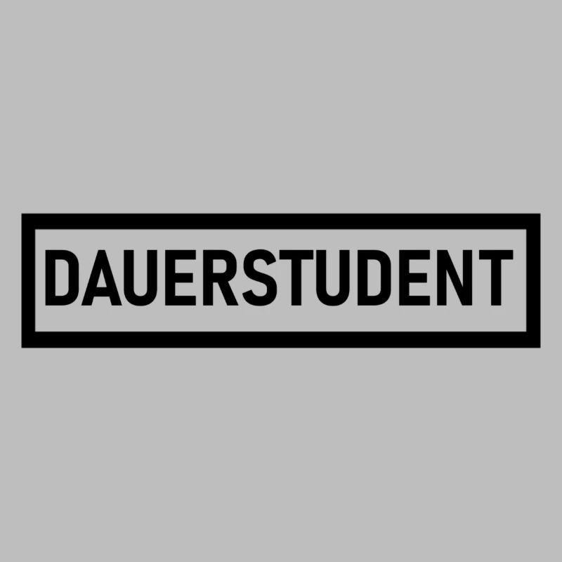 DAUERSTUDENT in schwarz