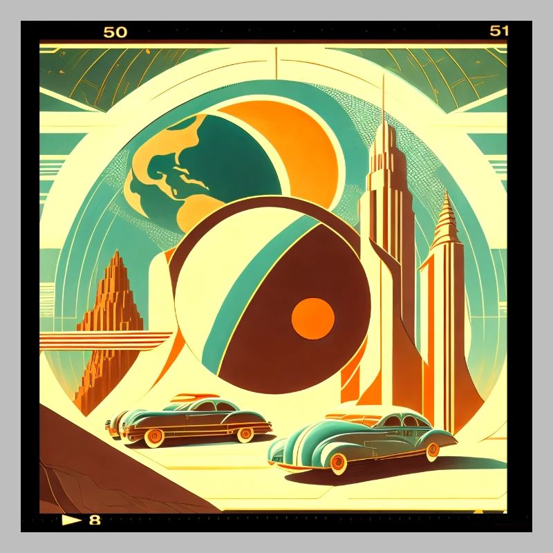 Imaginary retro planet