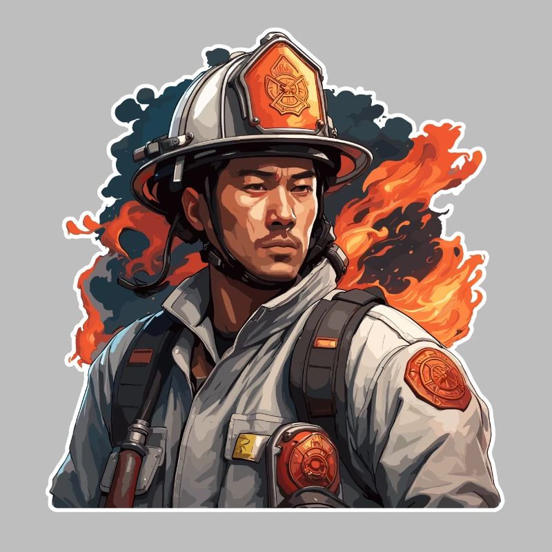 Firefighter / Fire / Fire / Extinguish / Hero