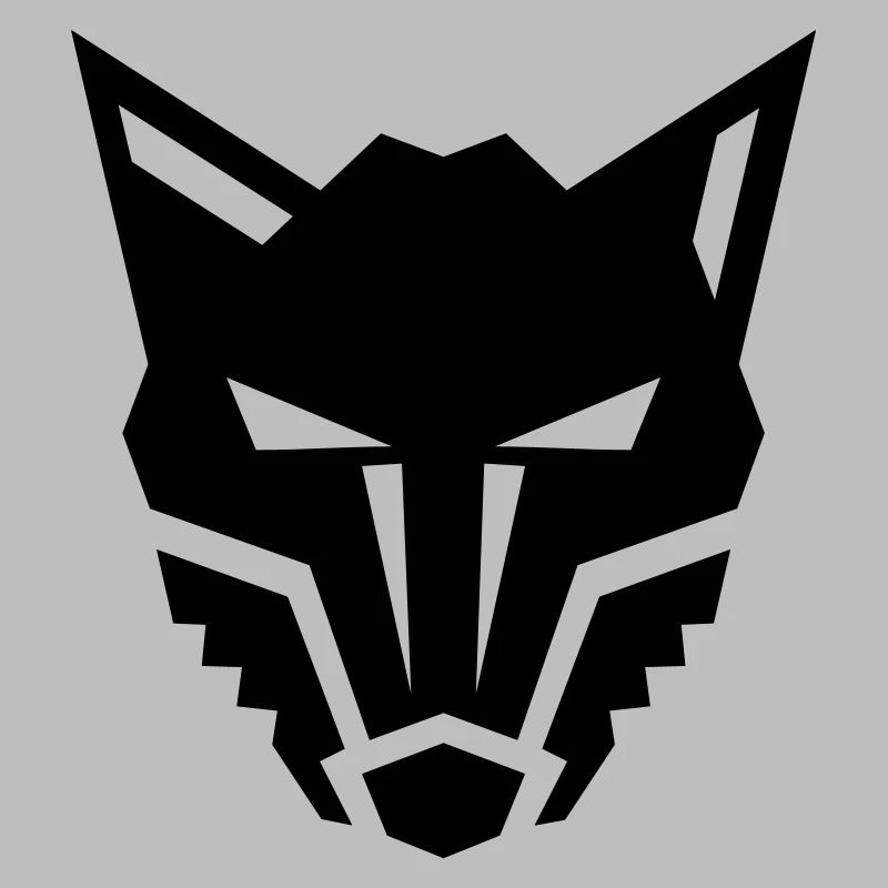 Wolf front Logo böser Blick