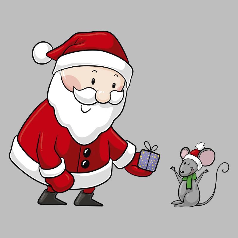 Süßer Comic Weihnachtsmann