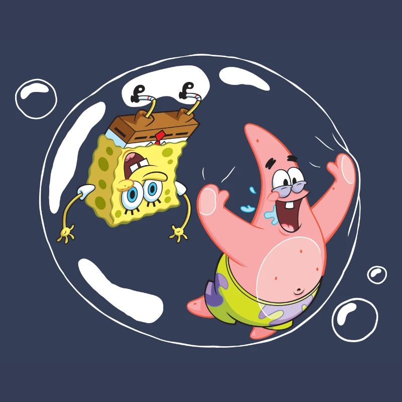 Spongebob Squarepants With Patrick In A Bubble