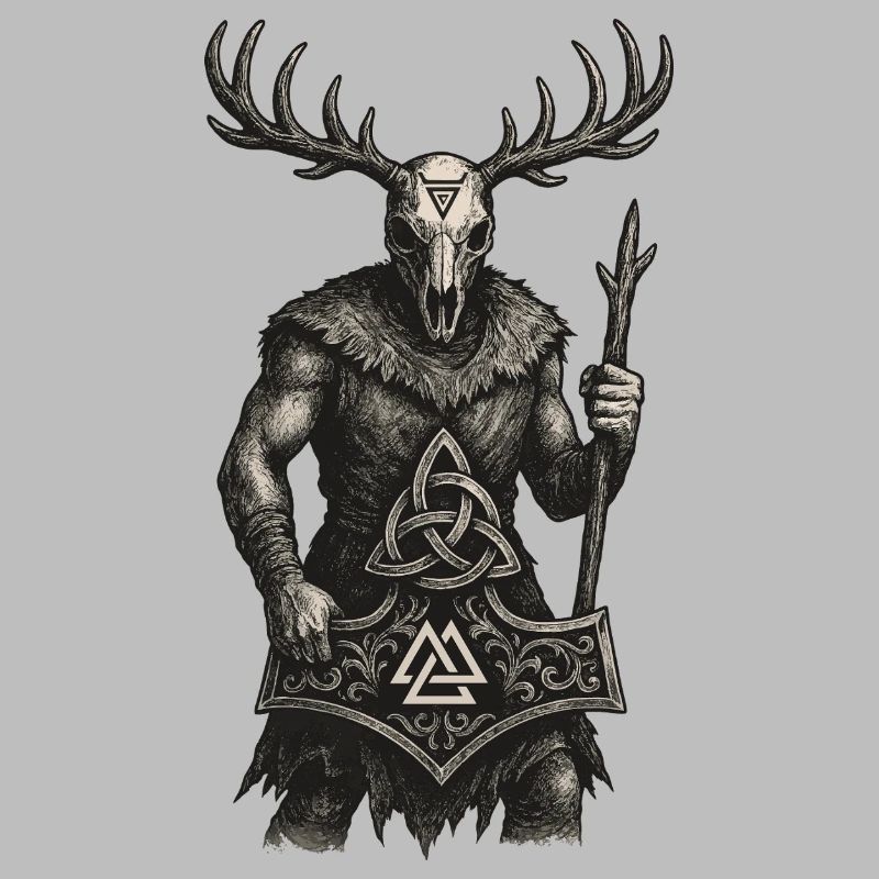 Forest Guardian | Valknut & Mjölnir Totem