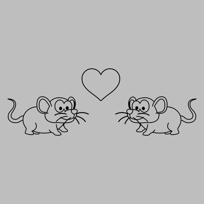 Maus Comic Paar Liebe