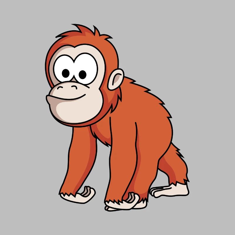 Orangutan monkey comic