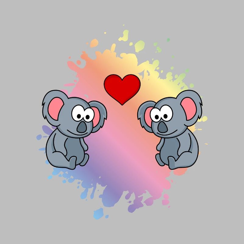 Koala Comic Paar Liebe
