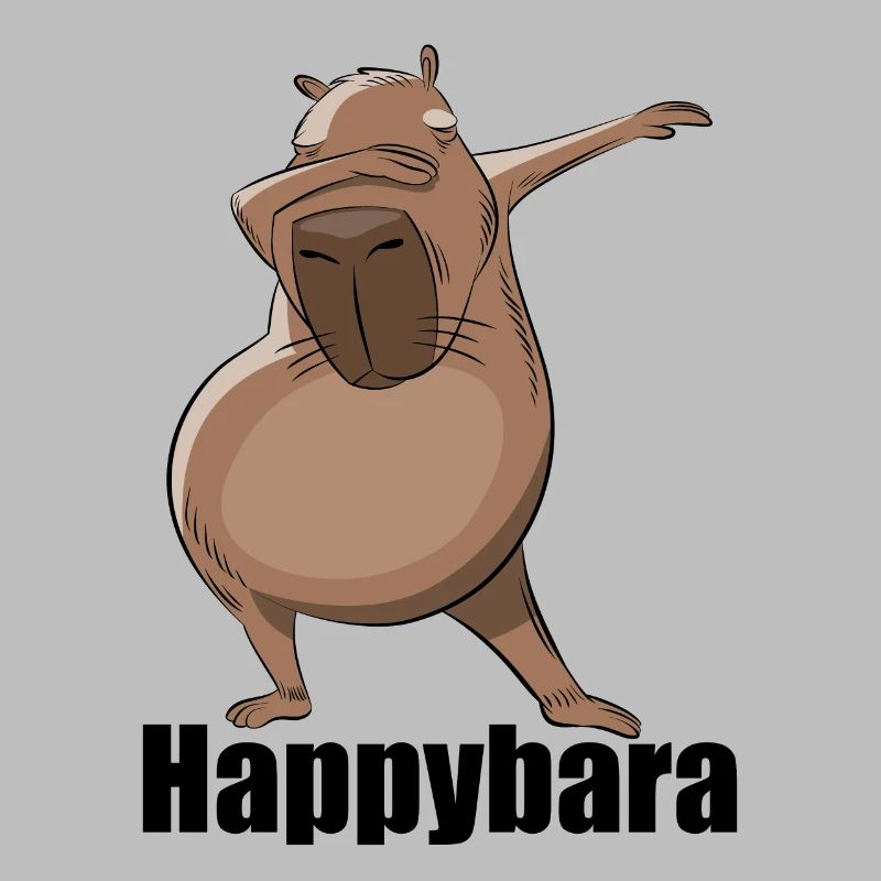 Capybara Dabbing Happybara Geschenk