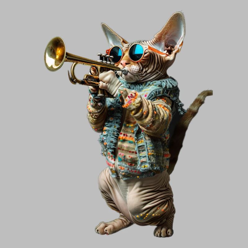 Devon Rex Trompette