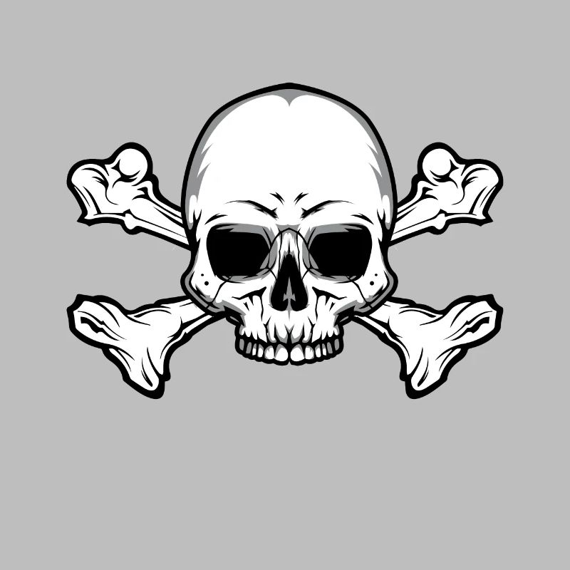 Skull with bones