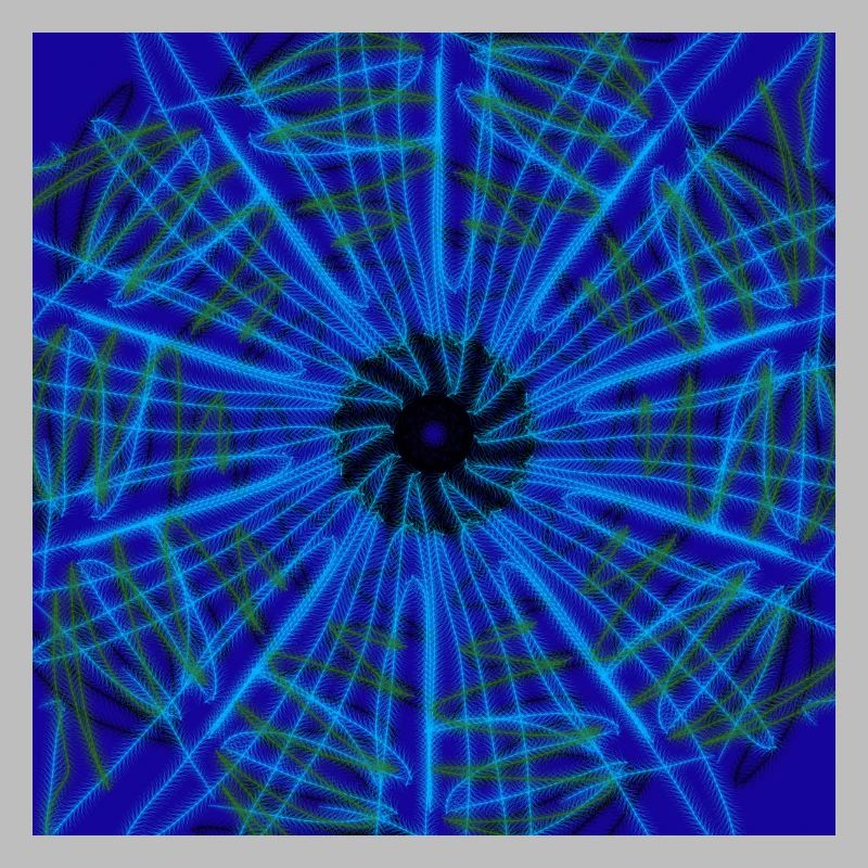 Design abstrait bleu