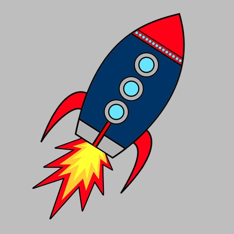 Rocket * Rakete startet