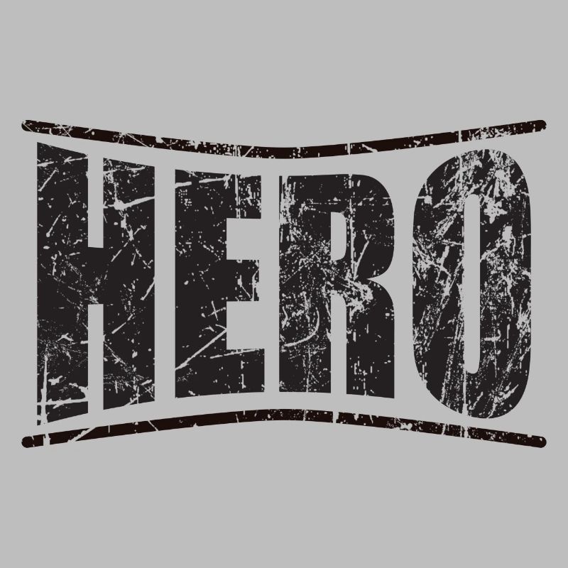 Held Held Held Héroe héros monochromer Text
