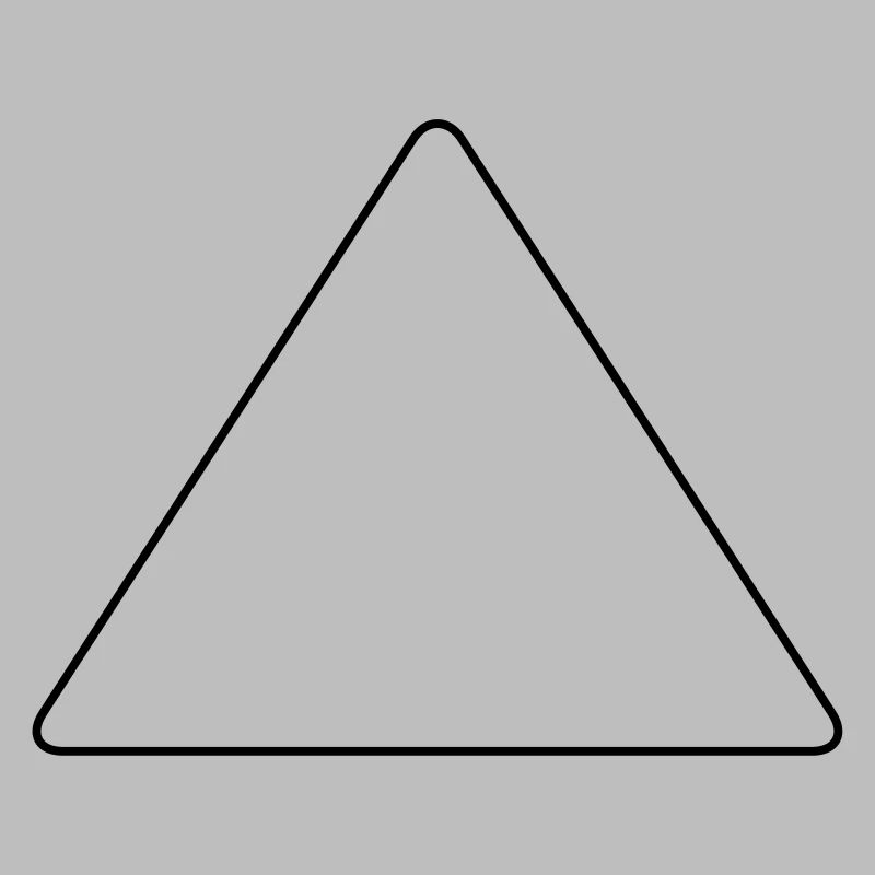 Triangle with rounded corners