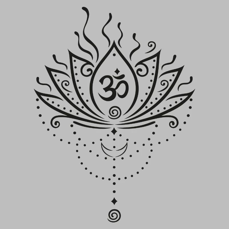 Fleur de lotus, version noire