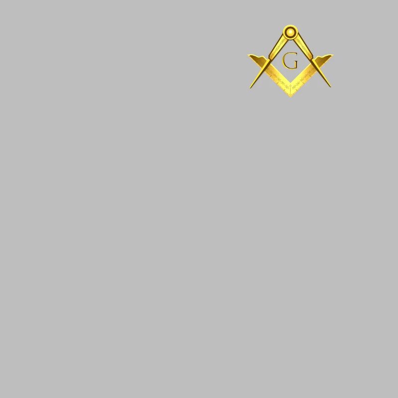 Masonic symbol angle compass gold freemasonry